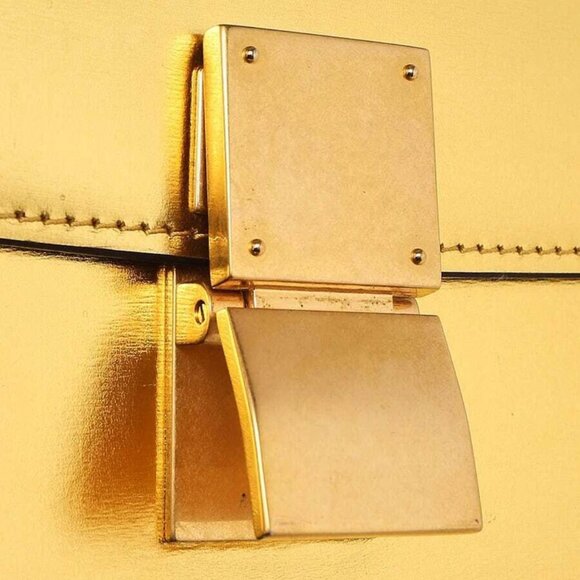 Celine Gold Smooth Leather Medium Box Bag - Picture 6 of 12